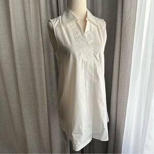 Ellen Tracy white sleeveless blouse